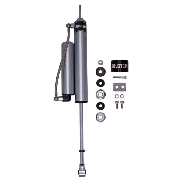 BILSTEIN 5160 Series Rear Lift 05-23 Tacoma shock absorber with components and mounting hardware.