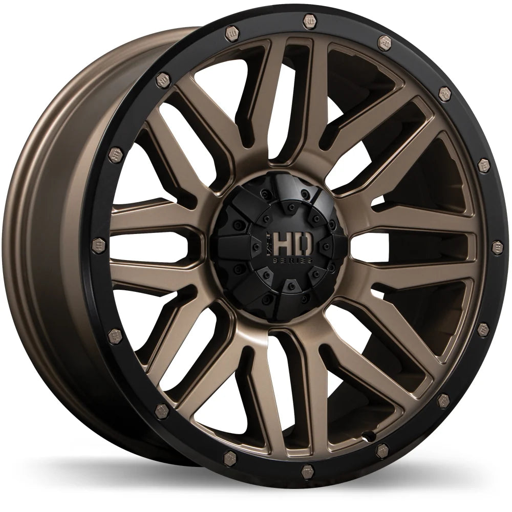 Fast HD Menace Satin Bronze with Black Trim 18x9 +0 6x139.7mm 106.1mm