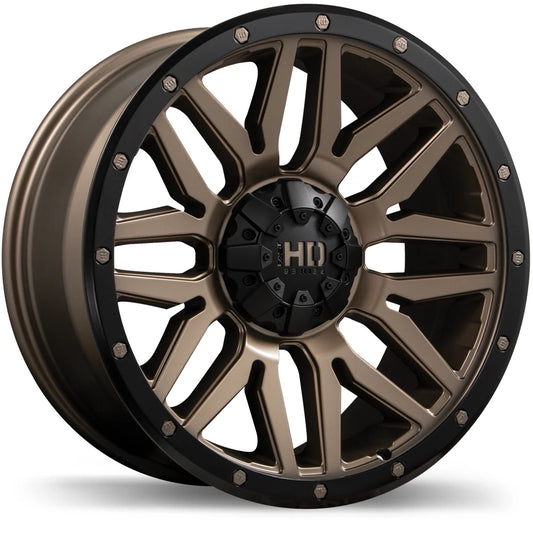 Fast HD Menace Satin Bronze with Black Trim 18x9 +0 6x139.7mm 106.1mm