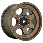 Fuel Off-Road Wheels D666 SHOK Matte Bronze Wheels 17x9 1 6x139.7 106.1mm
