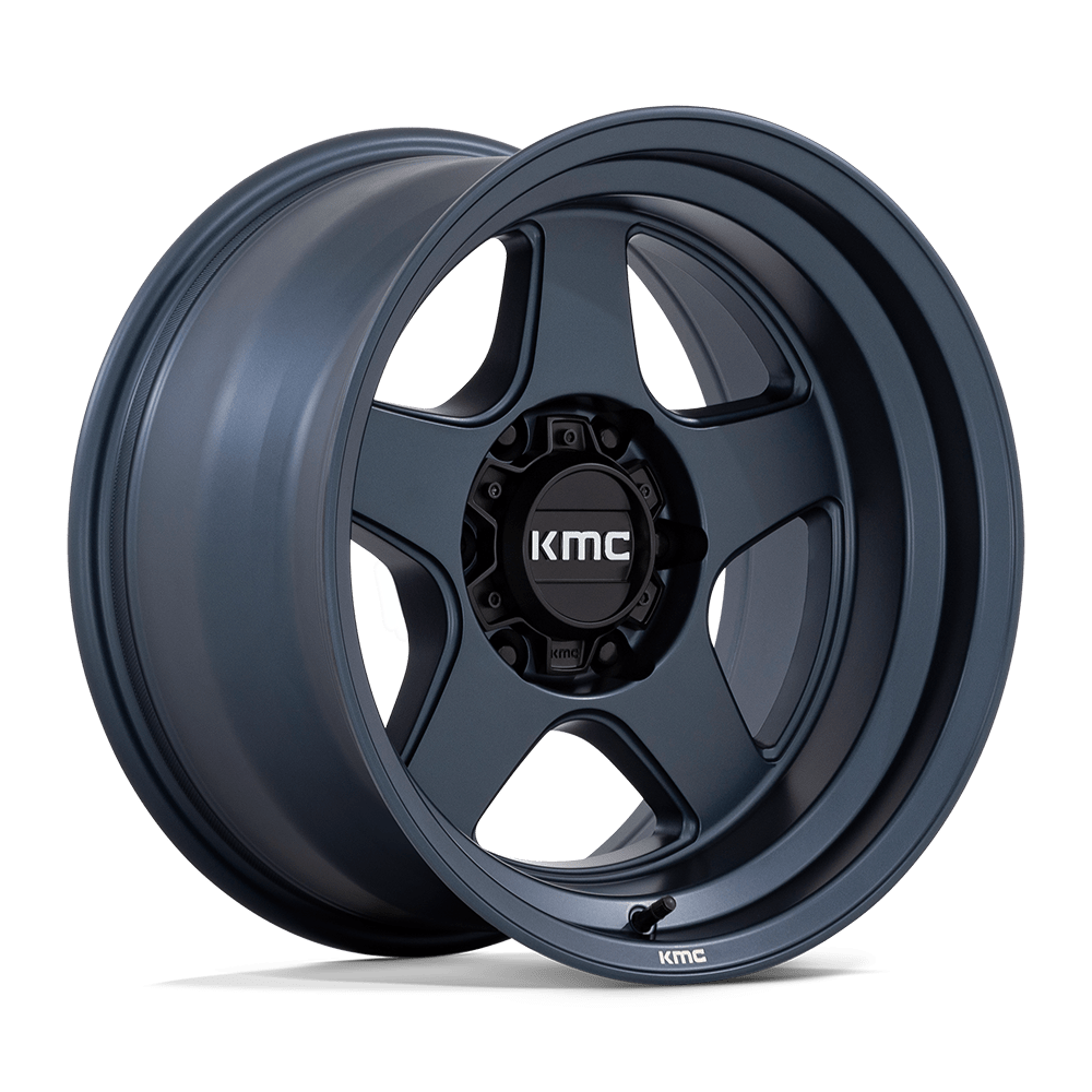 KMC Wheels KM728 LOBO Metallic Blue Wheels 17x8.5 +18 6x139.7 106.1mm