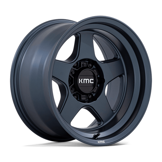 KMC Wheels KM728 LOBO Metallic Blue Wheels 17x8.5 +18 6x139.7 106.1mm