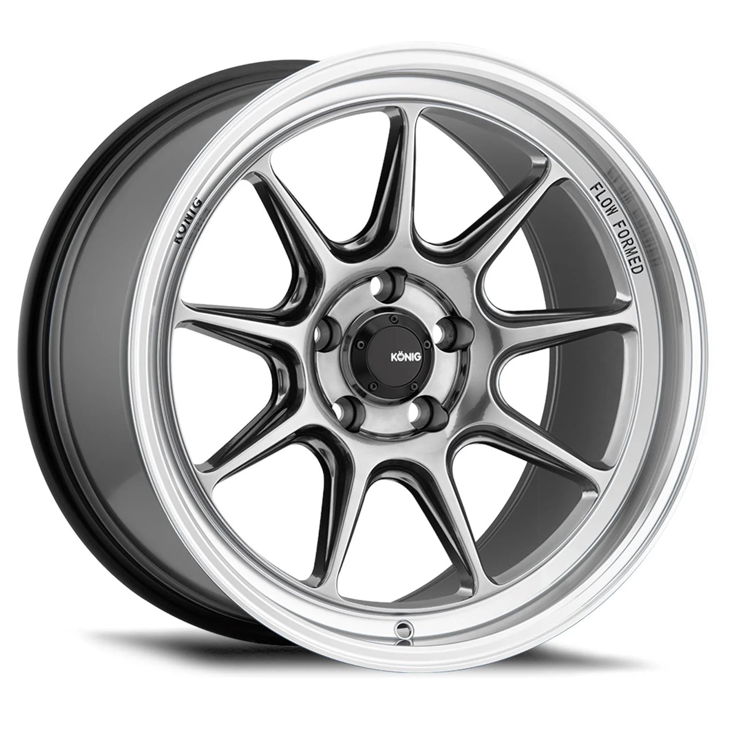 Konig COUNTERGRAM Hyper Chrome Machined Lip 19x8.5 performance alloy wheel with modern styling and durability.