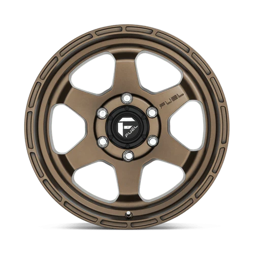 Fuel Off-Road Wheels D666 SHOK Matte Bronze Wheels 17x9 1 6x139.7 106.1mm